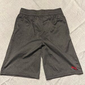 Puma Heathered Charcoal Gray Basketball Shorts